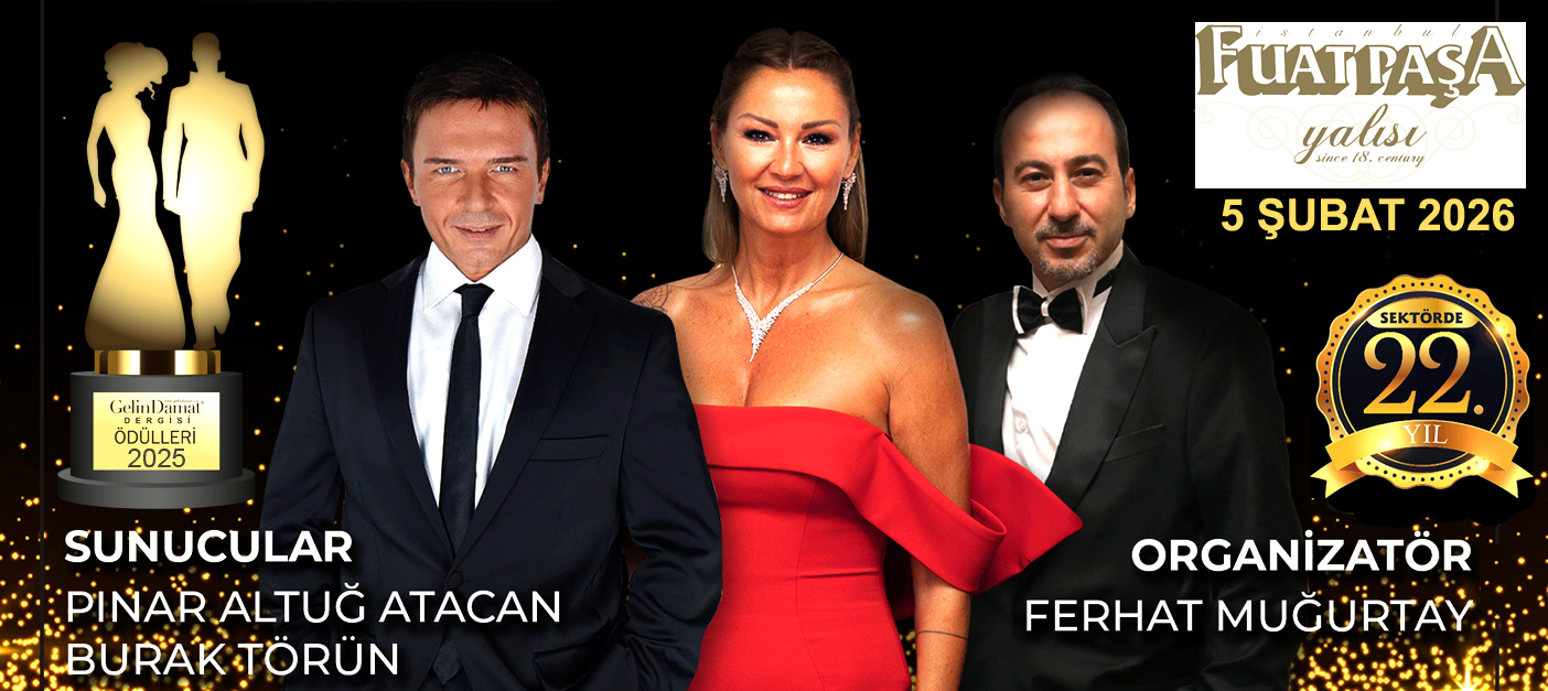 Gelin Damat Dergisi Ödül Töreni 5 ŞUBAT 2026'da Gerçekleşecek.Başvurular devam ediyor
